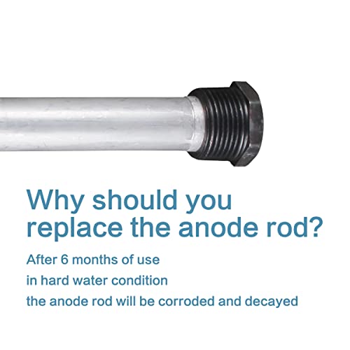 RV Anode Rod 2 Pack Aluminum Zinc Sacrificial Water Heater Anodes for Rust & Smell Prevention