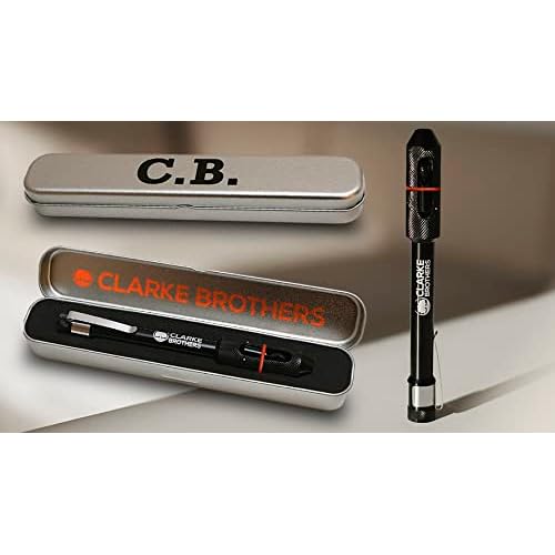 Clarke Brothers Tig Welding Pen Holder ? Welder Feeder with Metal Case for Storage ? Enhanced Comfortable Grip Tig Finger ? Practical Pocket Clip ? Professional Welding Results