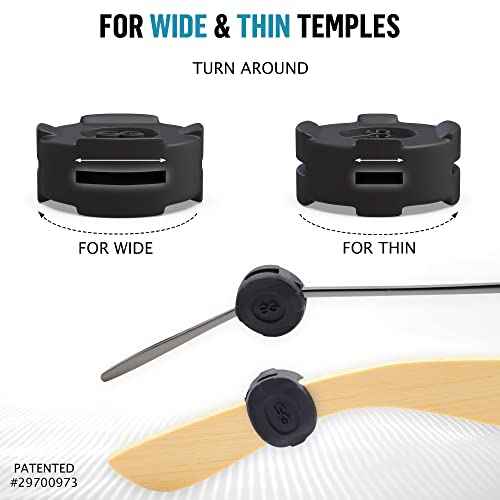 Eyeglass Ear Grips - Silicone Glasses Ear Cushions - 6-12 Pairs