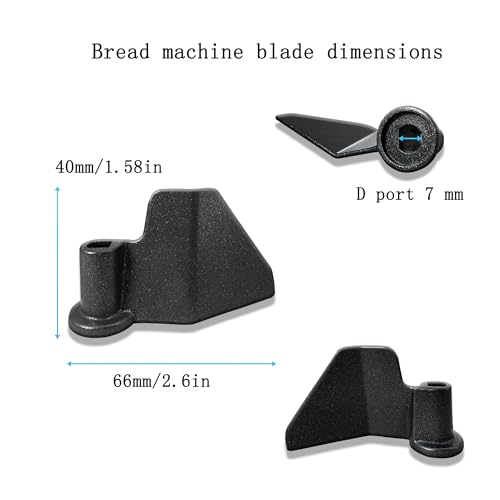 Bread Maker Kneading Paddles (Set of 2) for Hamilton Beach & More