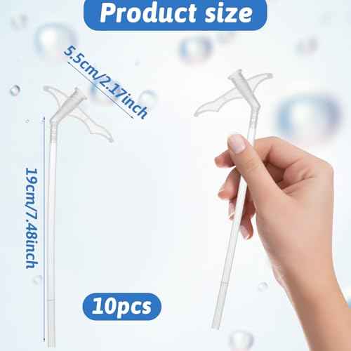 Giantree 10 Spray Foam Nozzles, Fine Expansion Foams Nozzles, Sprays Foams Replacement Tube, Nozzle Tips, Foam Glue Tubes, Disposable Glue Tubes, Caulking Suitable for DIY Spray Painting(Tube Type)