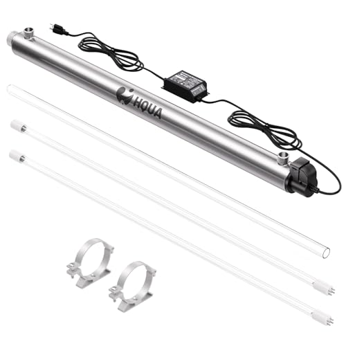 HQUA-OWS-12 120V 40W Whole House UV Water Purifier Filter + Extra UV Bulb