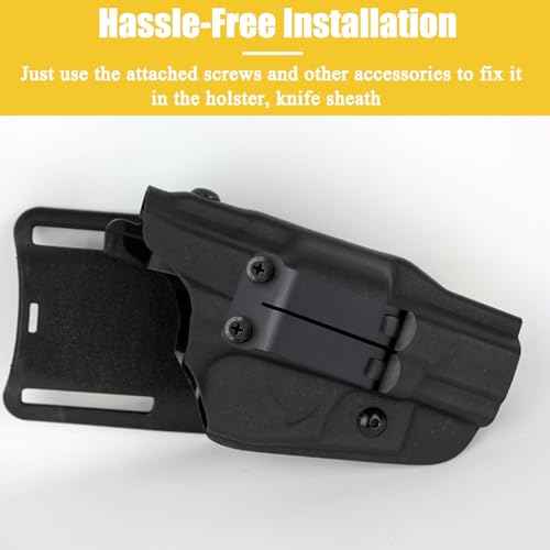 Metal Belt Clips for Kydex Knife Sheath, Pocket Belt Clips Kydex IWB/IWB Holster Clip Kit, Belt Knives Holster Clips Mounting Hardware Replacement Outdoor Knife Accessories