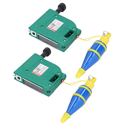 2Pcs 5m Magnetic Plumb Bobs, Alloy Steel Wire Hammer, Green Line Drop