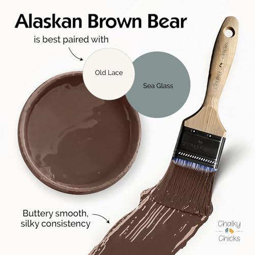 Chalky Chicks Alaskan Brown Bear Chalk Paint for Furniture 4 Fl Oz