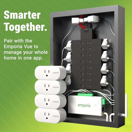 Emporia Energy Monitoring Smart Plug 4-Pack - WiFi Outlet with Timer & App Control