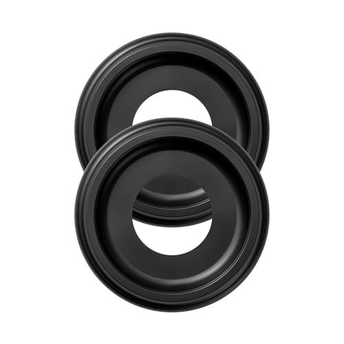 ELFCAB 2 Pack Black Ceiling Medallion for Light Fixtures & Fans 10"OD