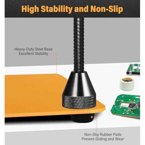 Magnetic Helping Hands Soldering Station, Third Hand Soldering Tool 4 Flexible Arms Solder Holder Helping Hand for Electronic Repair Soldering Jewelry Crafts