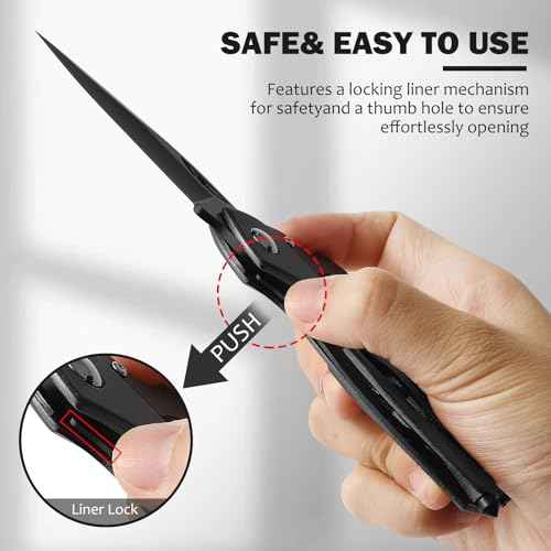 Multitool Carabiner with Pocket Knife, 6-in-1 Multi Tools with Window Breaker, Bottle Opener and Screwdriver,Camping and Mountaineering Survival Equipment, Christmas Gifts for Men and Women