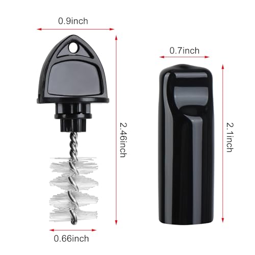 FERRODAY 10 Pack Keg Faucet Tap Plug & Brush Cleaning Set (5 Rubber Tap Soothers + 5 ABS Tap Brush Plugs) Black