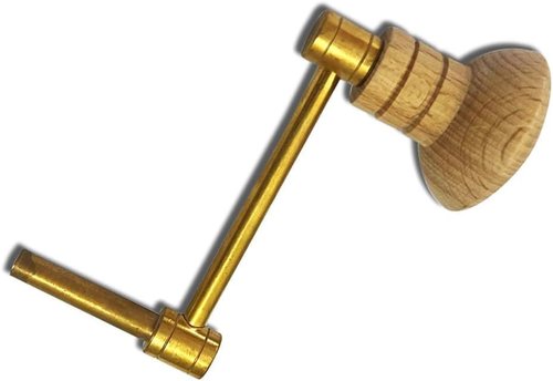 Grandfather Clock Winding Key Crank Winder Mainspring Key Clock Winding Tool Brass Made (Key No. 9-4.5mm I.D.)