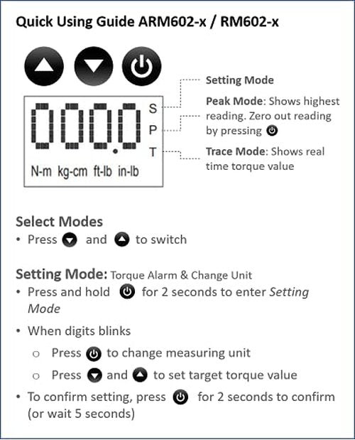 Durofix RM602-4A (25 to 250 ft-lbs.) Digital Torque Adapter with Buzzer and LED Flash Notification – ISO 6789 Standards with Certificate of Calibration