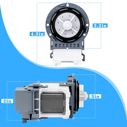 Samsung Washer Drain Pump DC31-00054D/ DC31-00187A PX3516-01 120V 80W Replacement