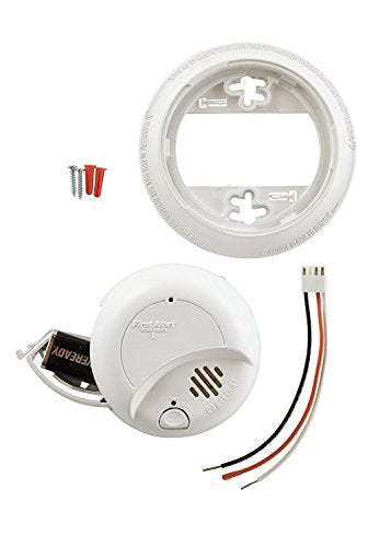 First Alert SMI100-AC Hardwired Smoke Detector with Battery Backup, 6-Pack