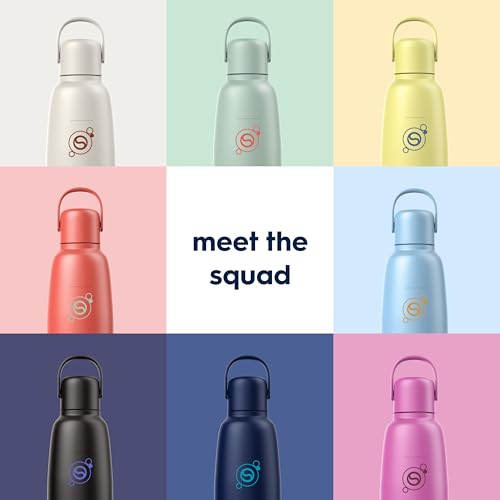 Sodastream Fizz & Go Cool 0.9L Insulated Stainless Bottle Storm Blue – Fits TERRA/ART/ENSO