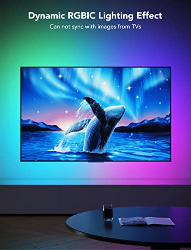 Govee 12.5FT RGBIC TV LED Backlight for 55-65 Inch Smart TVs - App & Voice Control