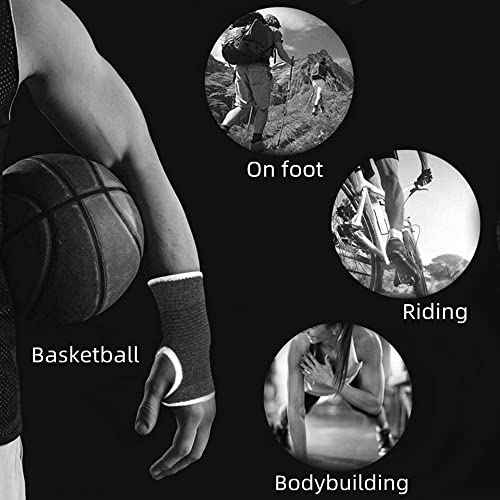 Palm Brace Wrist Support Sleeves (1 Pair), Everyday Use Wrist Brace, Compression Carpal Tunnel for Wrist Pain Relief, Fitness Gloves, Sports Glove, Wrist Brace for Men and Women (Black Large)