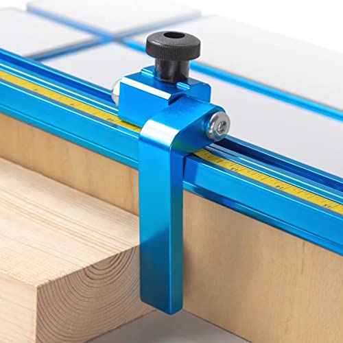 POWERTEC 5 Pack 5/16"-18 Round Knobs, Threaded Clamping Knobs for T Track & Table Saw Accessories, Featherboard, Woodworking Jigs on Miter Saw, Router Table, Drill Press (QNB3005)