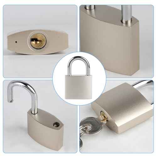 1 Set Stainless Steel Padlock Lock, Door Lock Lock, Padlock Latch Heavy Duty Buckle Latch with Lock Key for Cabinet Closet Door Latch Buckle, 5 Inch
