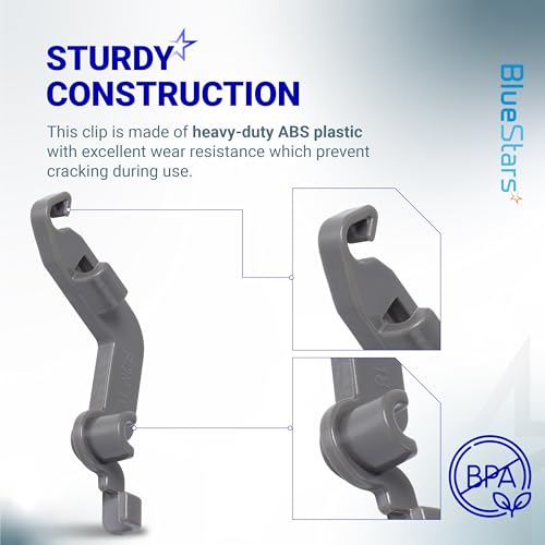 [2-Pack] BlueStars W10082853 Dishwasher Tine Pivot Clip – Upgraded 2026