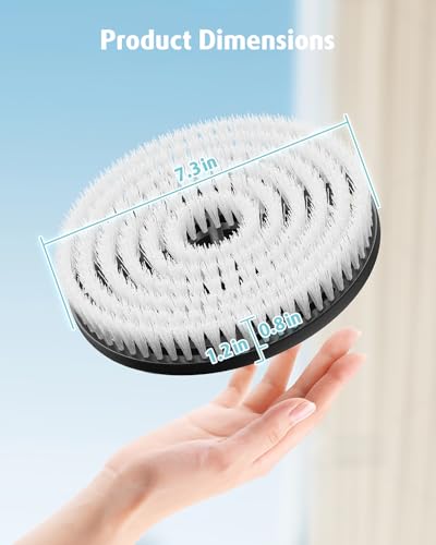 AIR U+ 2 Pack Upgraded Steam Mop Brush Pads (White) for Shark S8xxx/S7xxx Steam Mops