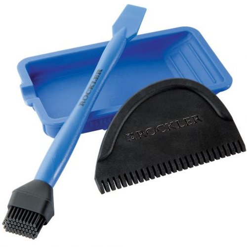 Rockler Silicone Glue Applicator Kit (3 Piece) - Glue Applicator Set Includes Glue Brush, Glue Tray, & Glue Spreader – Rinse Woodworking Glue Applicator Kit w/Water - Not Safe for Food Use