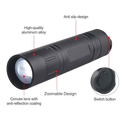 IR Illumilator Flashlight, 940nm Infrared Light Flashlight Used with Night Vision Devices Goggles & Monocular