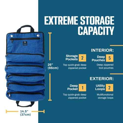 Rugged Tools Titan Deluxe Tool Roll