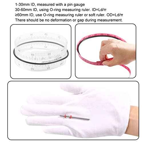 uxcell Nitrile Rubber O-Rings 71mm OD 64mm ID 3.5mm Width, Metric Sealing Gasket, Pack of 5