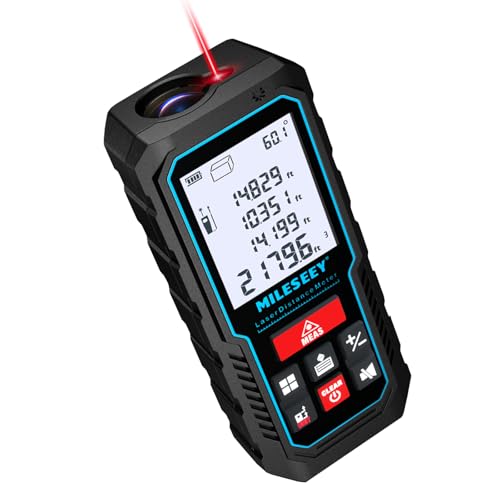 MILESEEY Laser Measure with Angle Sensor D5-229FT - 70M Distance & Auto-Leveling Tool