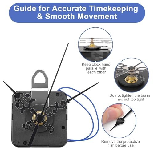 EEKit Chiming Clock Mechanism Replacement Kit with Battery Motor & Chime Options
