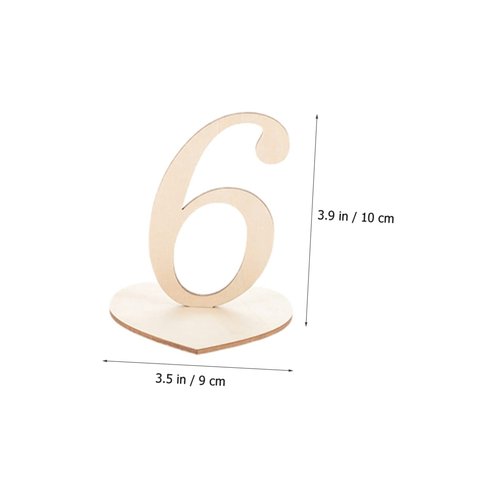 Cabilock 20Pcs Table Number Signs Heart Shaped Wedding Reception Table Numbers Seat Signs for Parties Birthdays Anniversaries and Events