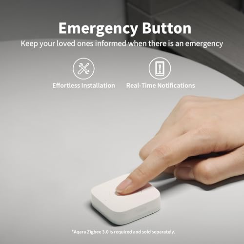 Aqara Zigbee 3.0 Wireless Mini Switch T1 Smart Button, No Wiring Needed