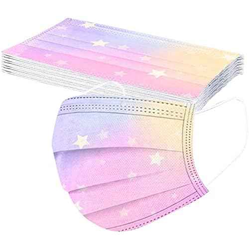 50 Pack Kids Disposable Face Breathable Dust Filter Mouth Cover Masks with Elastic Ear Loop for Kids