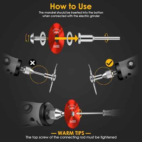 44pcs Red Cutting Wheel Set Compatible with Plastic for Rotary Tool, HSS Circular Saw Blades 6pcs, Resin Cutting Discs 20pcs, 545 Diamond Cutting Wheels 10pcs