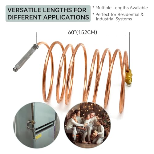 Snap-Fit Thermocouple 1980 Series for Robertshaw Pilot Burners - Industrial-grade