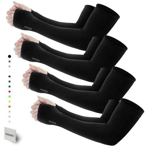 GOUNOD Gardening Sleeves to Cover Arms for Women with Thumb Holes-Sun Protection SPF Cooling Driving UV Blocking