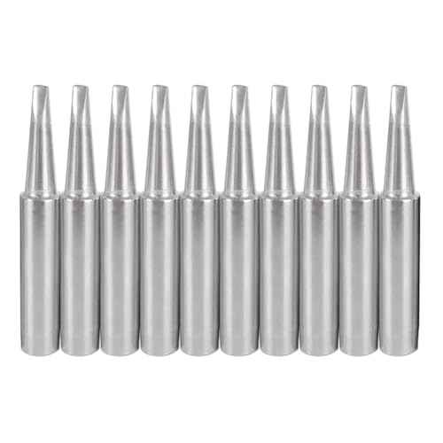 10 PCS 900M-T-2.4D Soldering Iron Tips Replacement Solder Tips Kit Compatible with Hakko, Radio Shack, Atten, Quick, Aoyue, Yihua, Vastar Soldering Station, Welding Equipment & Accessories