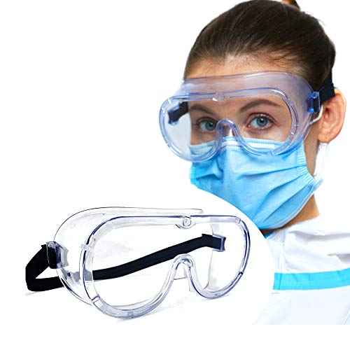 Safety Goggles FDA Registered Anti-Fog Fits Over Glasses Scratch Resistant Lab Science Chemistry Work Nurse