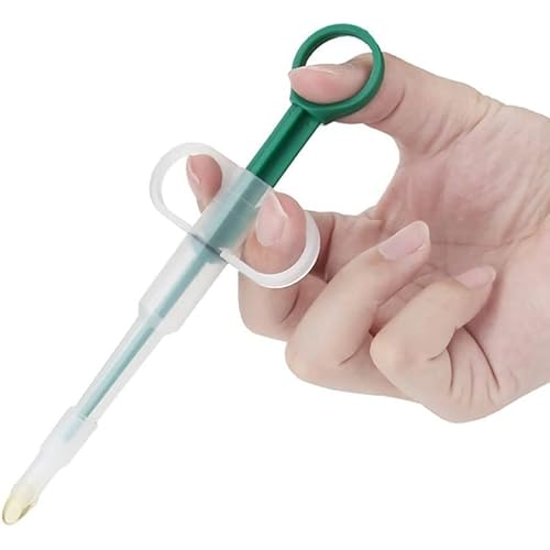Green Pill Guns for Dog and Cat, Pet Piller Guns Pill Shooters Cat Tablet Soft Tip Syringes,Cat Pill Shooter, Medical Calipers Pet Medicals Feeding Dispenser Tool,Feeding and Watering Supplies