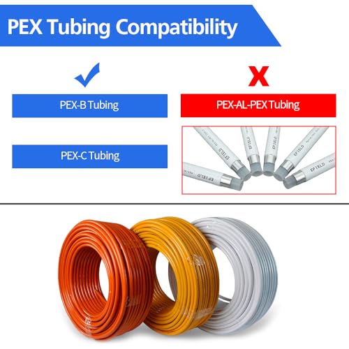Ruby.Q 1/2-Inch 30pcs PEX Brass Fittings Set | Elbows, Tees, Couplings