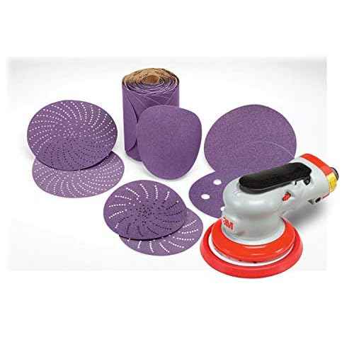 3M Stikit Disc 775L, 87430, Multi Pack, 5 in x NH, 240+, 320+, 400+ Coating Cut Cutting Angle Flute Purple