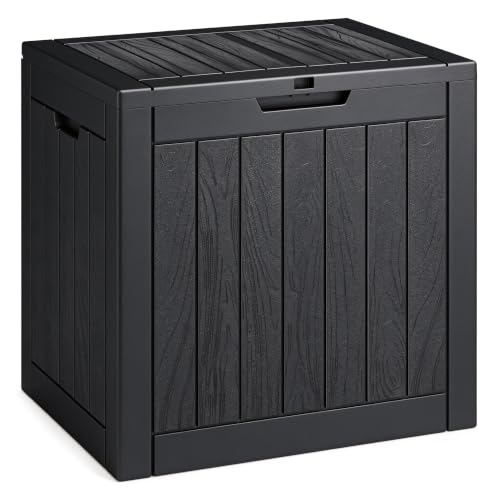 NUNU LAB 35 Gal Outdoor Waterproof Lockable Storage Box Black
