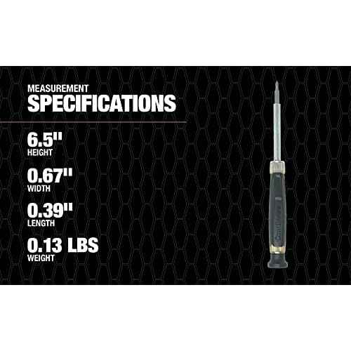 Southwire SD4N1P 4-in-1 Precision Screwdriver with Phillips and Slotted Bits