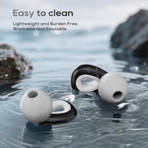 Ear Plugs for Sleeping Noise Cancelling,Soft Silicone Reusable Ear Plugs for Noise Reduction(24dB),High-Fidelity Hearing Protection,Customizable Fit for Sleep,Deep Focus,Concerts & Travel