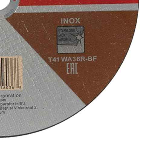 Makita E-03012 9" x .079" x 7/8" INOX Thin Cut-Off Wheel, 36 Grit