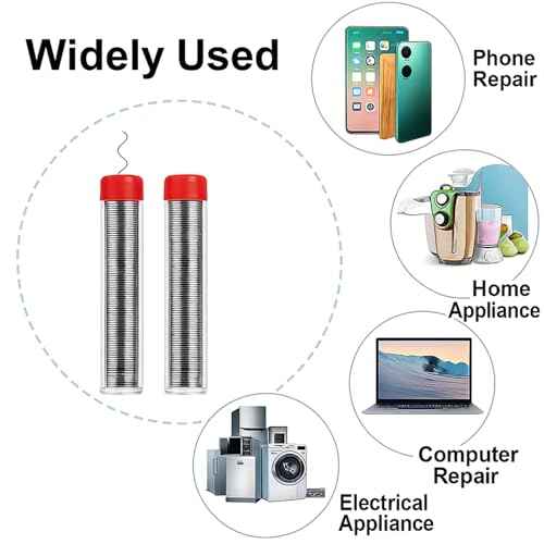 Solder Wire 63/37,High Purity Tin Rosin Core Solder for Electronic Electrical Soldering Components Repair,Low Residue,3Pcs (1.0mm45g)