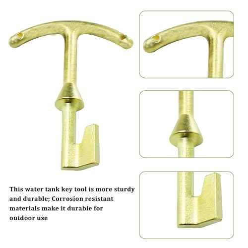 M07001 Water Meter Box Key, Water Meter Cover/Lid Opening Tool, 5.5 Inches (M07001 Water Meter Box Key * 1 Pcs)