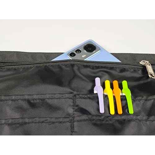 Waterproof Server Apron for Women with 5 Pockets,Quickly Put on and Take off Waitress Aprons,Work Apron for Bartender Barista