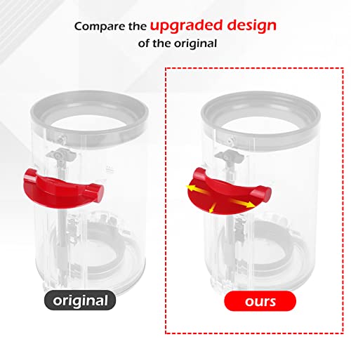 Upgraded Dust Bin Trigger Switch Compatible with Dyson V10 V11 V15 Gen5 Vacuum Cleaner, Release Bin Handle/Dirt Cup Opening Handle/Dust Box Opeaning Switch Button Replacement Parts